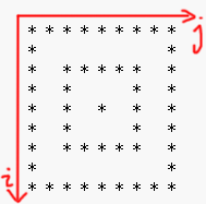 小O的图案 （C语言代码）