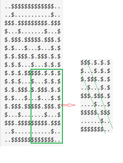 蓝桥杯打印十字图 （C++代码）##思路简单，易理解##