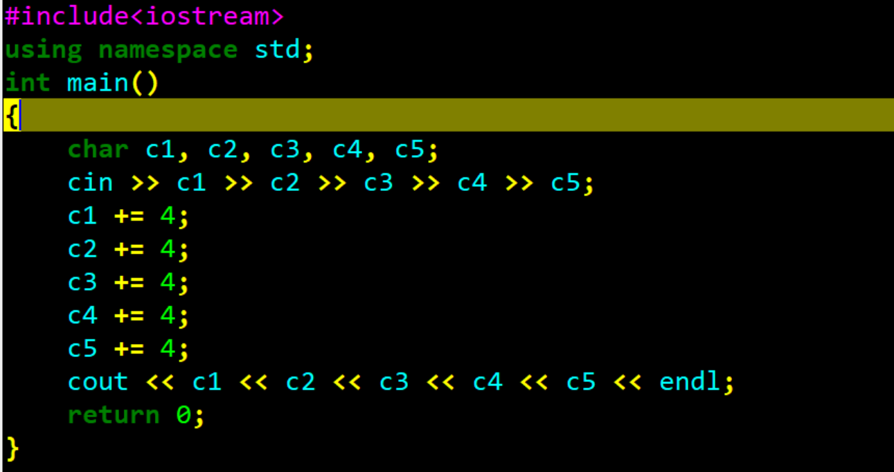 1003: [编程入门]密码破译