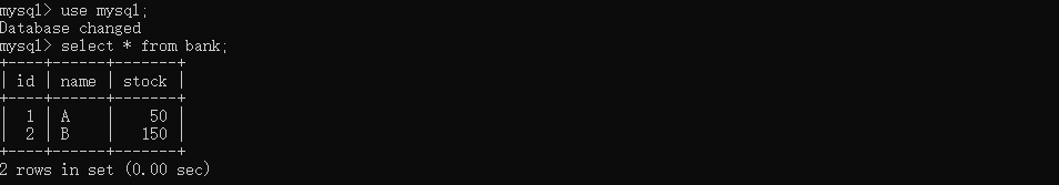 DOS重新查看bank表格