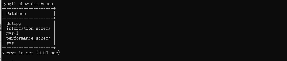 展示我的数据库集合