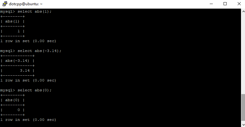 abs()函数 abs()函数