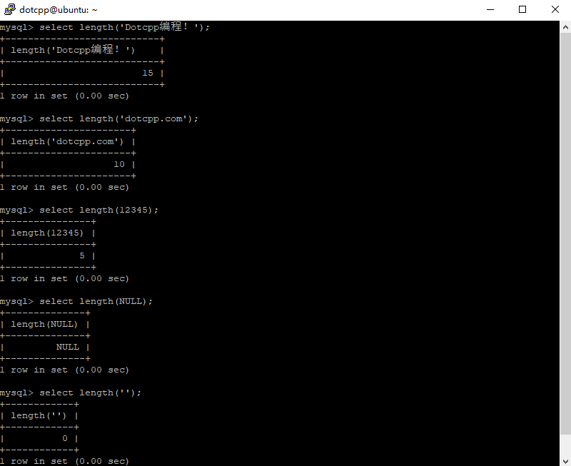length()函数 length()函数