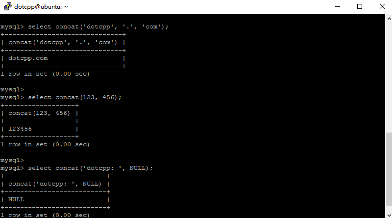 concat()函数 concat()函数