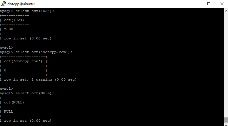 oct()函数 oct()函数