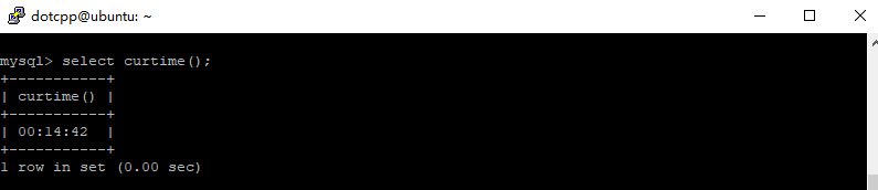 curtime()函数 curtime()函数