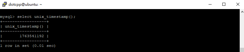 unix_timestamp()函数