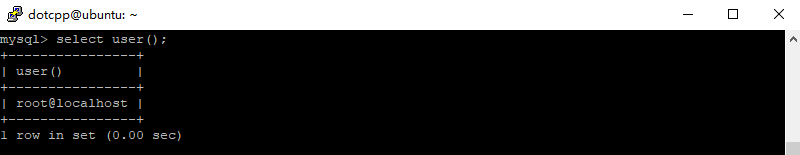 user()函数 user()函数