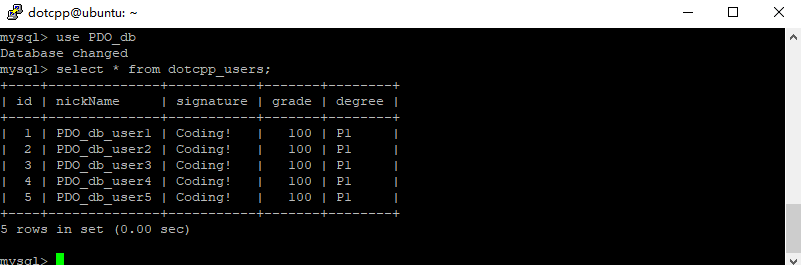 PDO插入表格 PDO插入表格