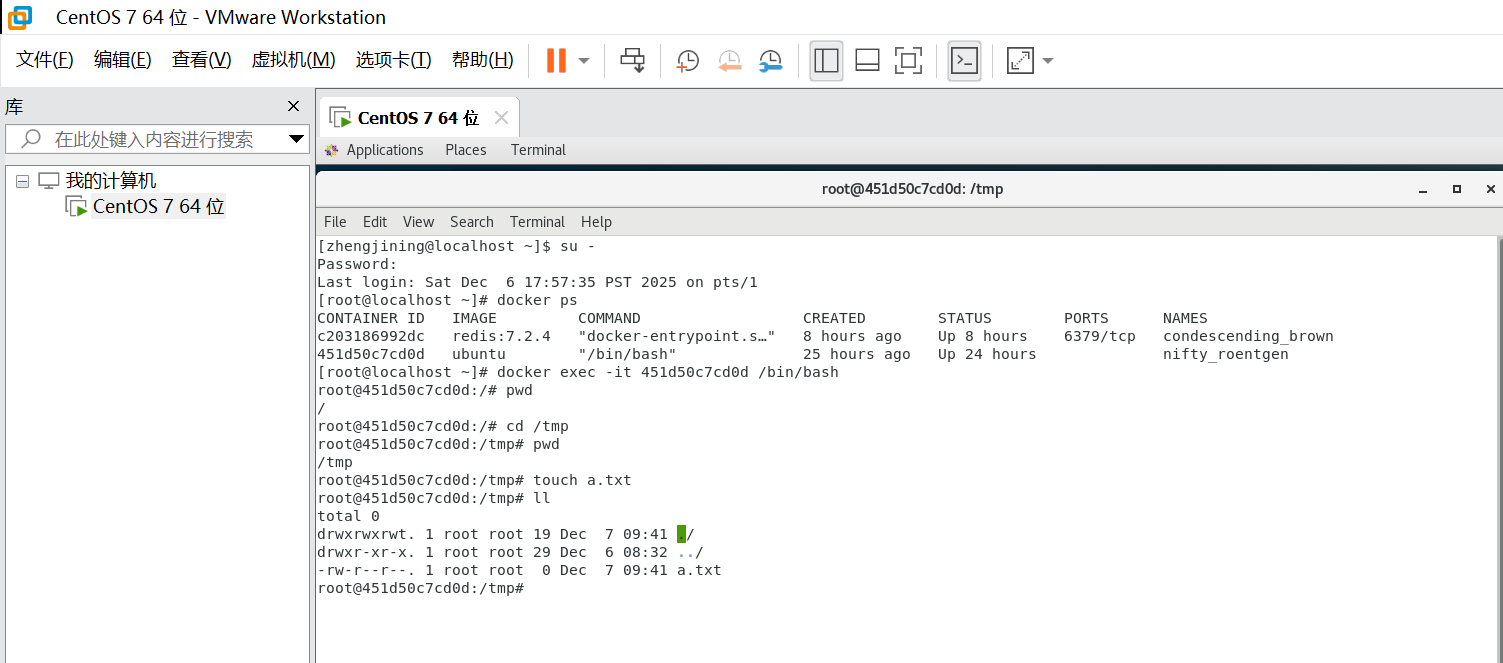 Docker命令之从容器内拷贝文件到主机上