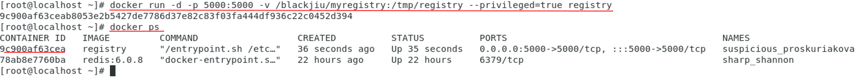 Docker 私有镜像仓库创建