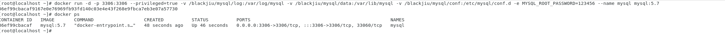 Docker 安装实战版MySQL
