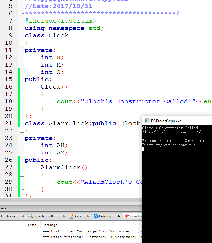 C++派生类的构造函数
