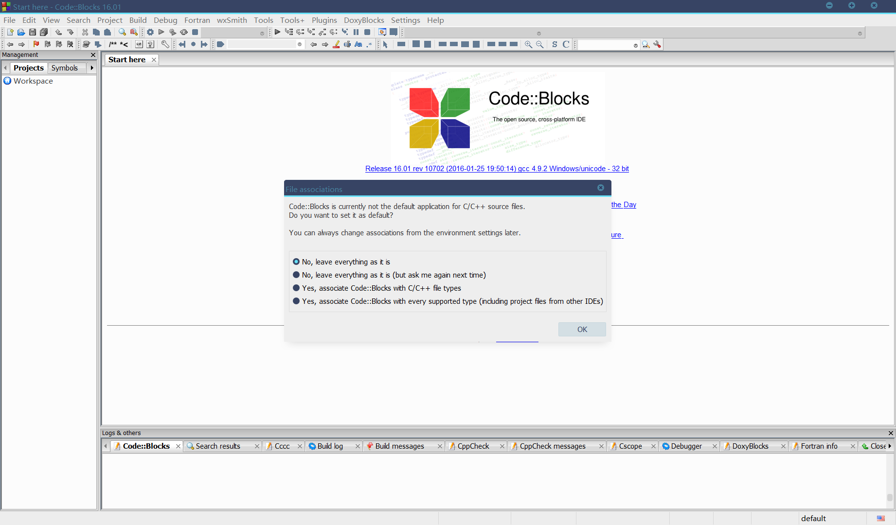 codeblocks安装6