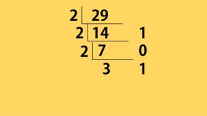 十进制整数转换为二进制数