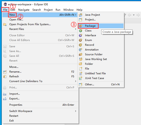 创建包1 创建包1