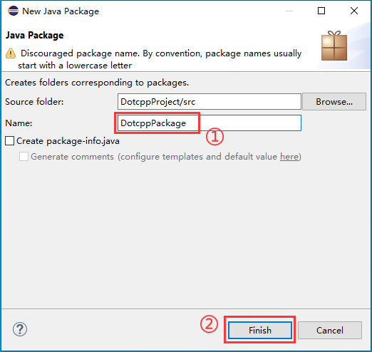 创建包2 创建包2