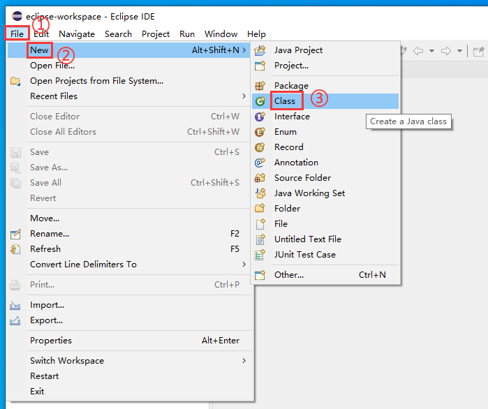 创建类文件1 创建类文件1
