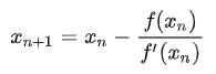 数学描述牛顿迭代法
