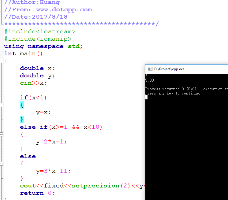 C++if选择结构 C++if选择结构