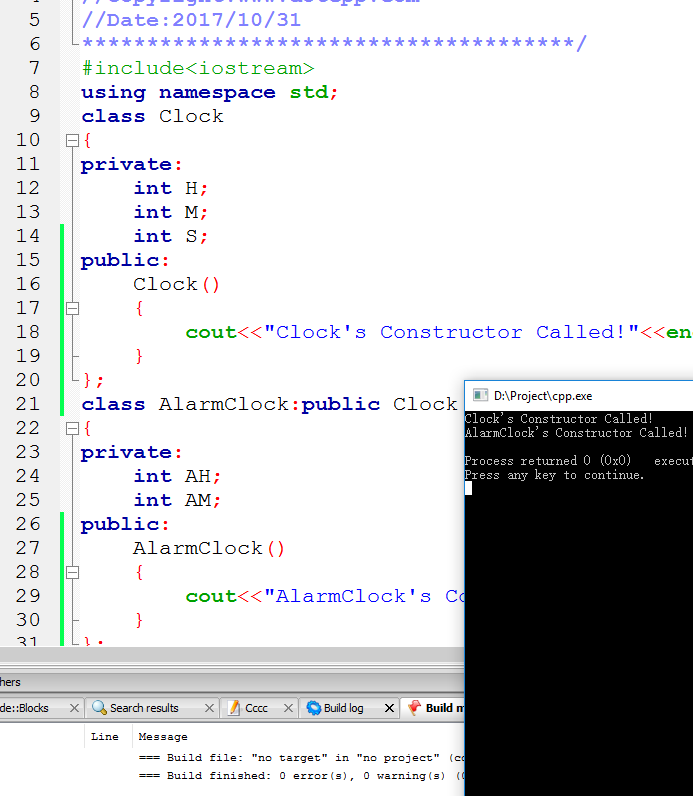 C++派生类的构造函数 C++派生类的构造函数