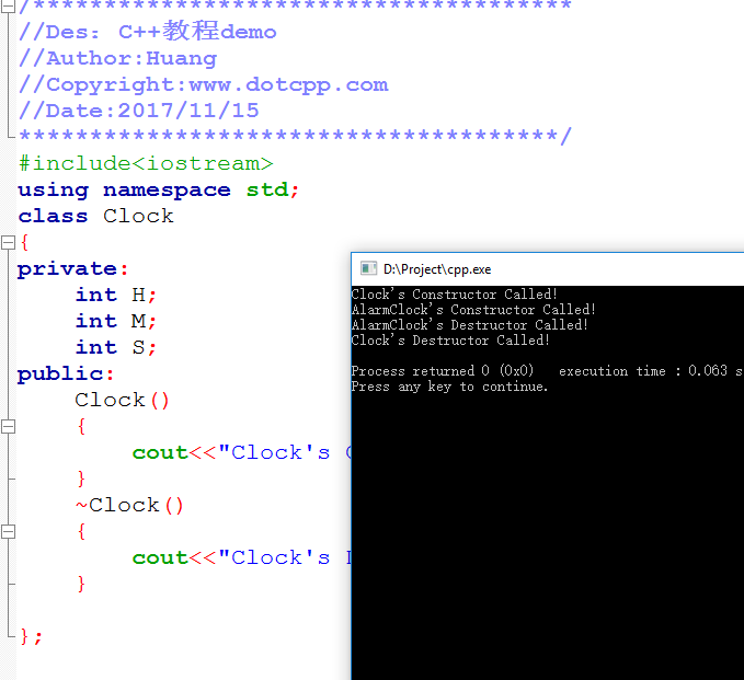 C++派生类的析构函数 C++派生类的析构函数