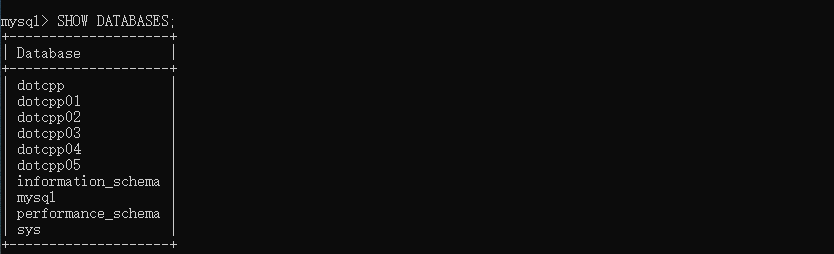 几个数据库 几个数据库