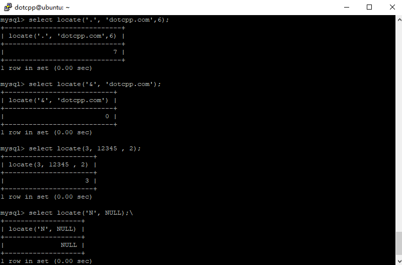 locate()函数
