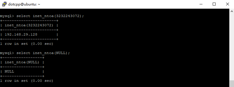 inet_ntoa()函数 inet_ntoa()函数