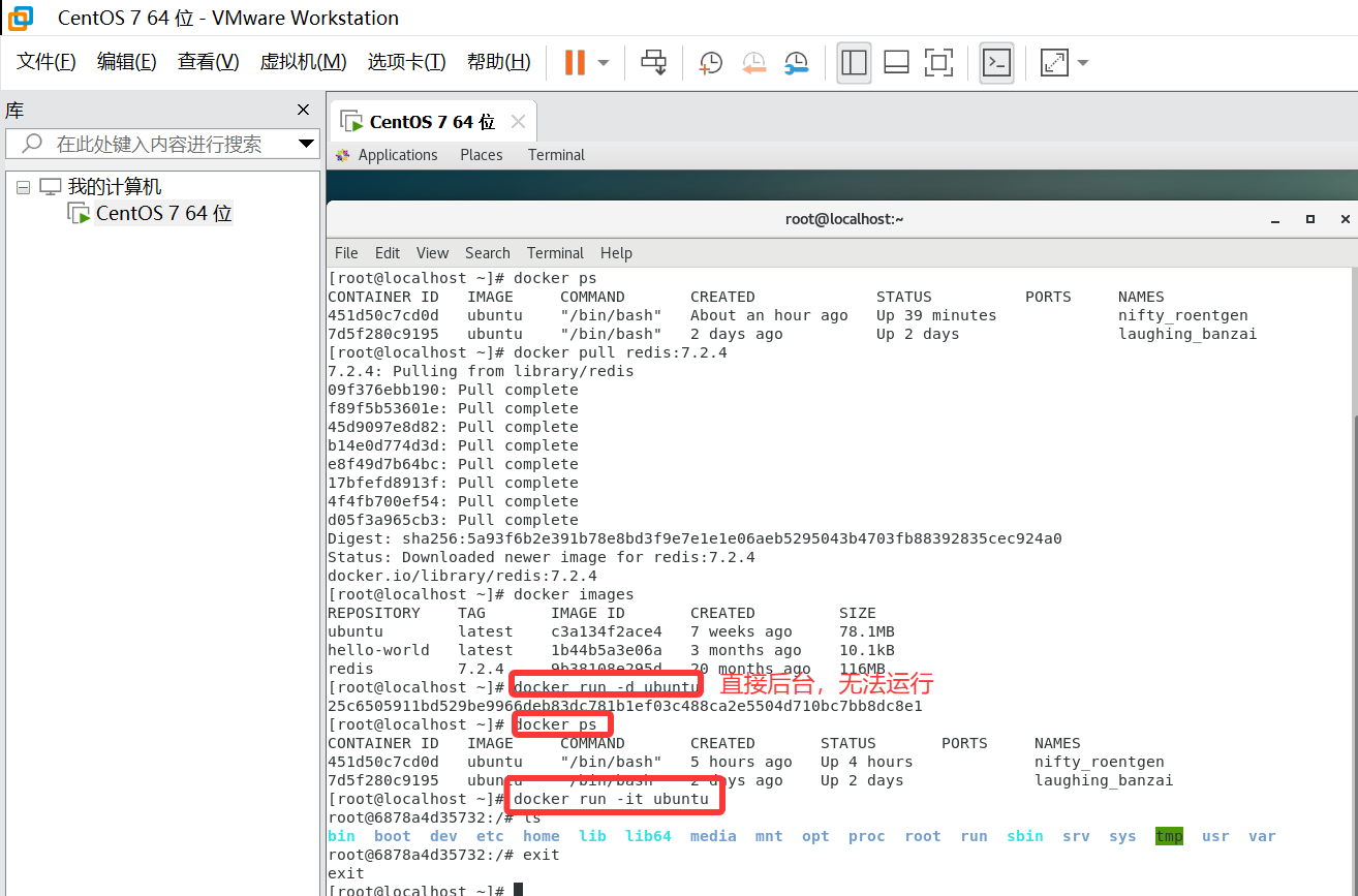 Docker演示之启动守护式容器