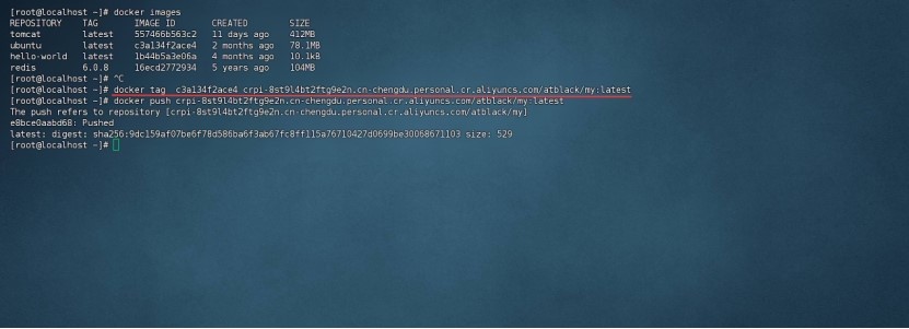 Docker本地镜像发布到阿里云ng