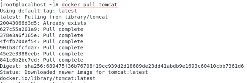 Docker 安装tomcat