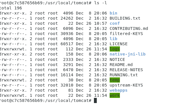 Docker 安装tomcat