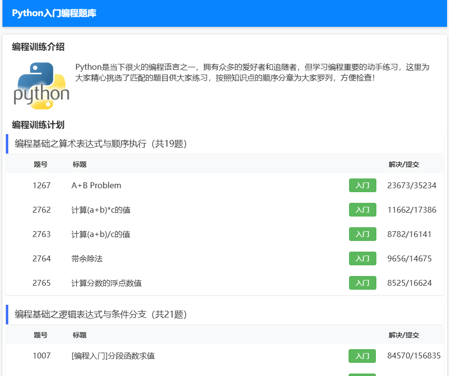 Python入门习题 Python入门习题